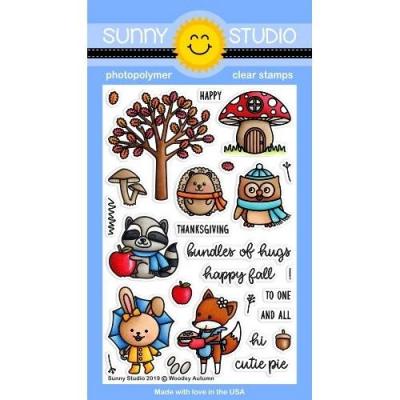 Sunny Studio Clear Stamps - Woodsy Autumn